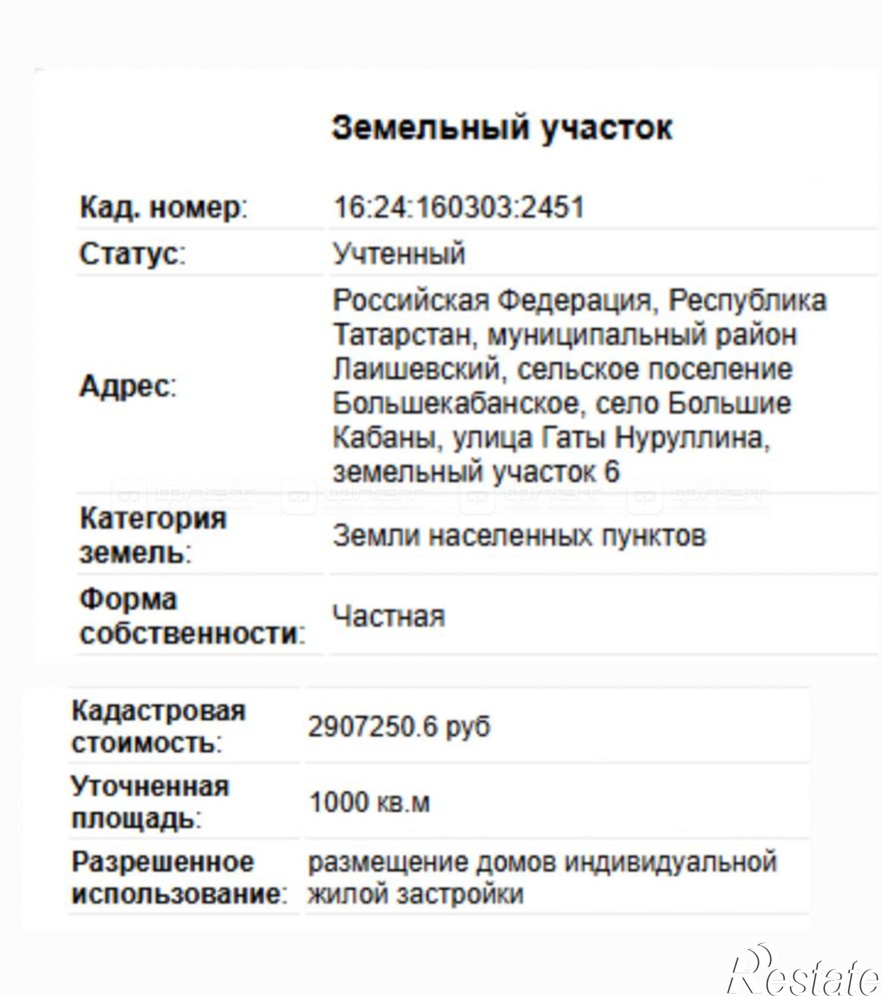 Купить землю, земельный участок за 9 500 000 рублей на дом 6