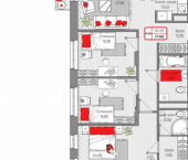 4-комн, 78 кв м, этаж 12/19 Республика Татарстан (Татарстан), Казань, Приволжский район