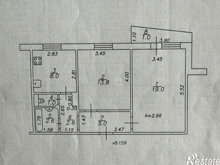 2-комн квартира Татарстан, Казань, Советский