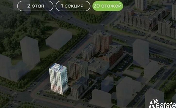 2-комн квартира в новом доме Республика Татарстан (Татарстан), Набережные Челны, улица Николая Мальнева, 1А