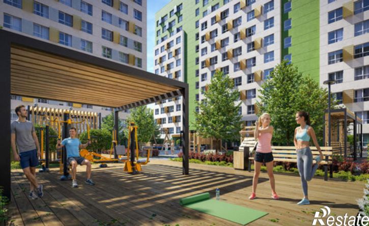 1-комн квартира в новом доме Республика Татарстан (Татарстан), Казань, Кировский район, жилой массив Залесный
