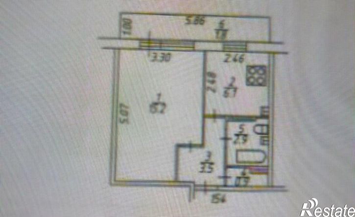 1-комн квартира Республика Татарстан (Татарстан), Нижнекамск, улица Бызова, 5А