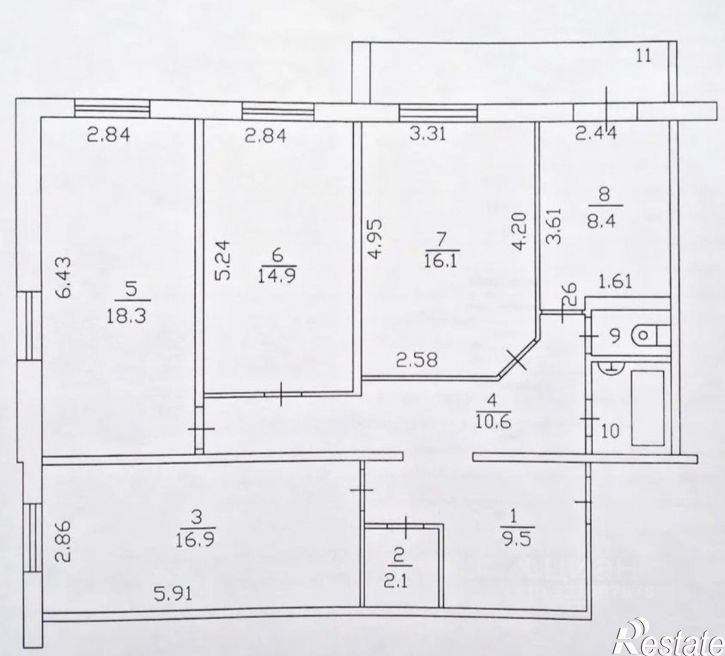4-комн квартира Набережные Челны