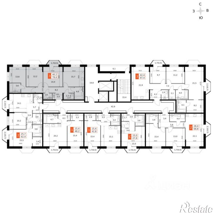 3-комн квартира в новом доме Казань, Даурская улица