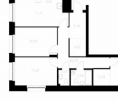 3-комн, 89 кв м, этаж 2/7 Республика Татарстан (Татарстан), Казань, микрорайон Адмиралтейская Слобода, ЖК Статум