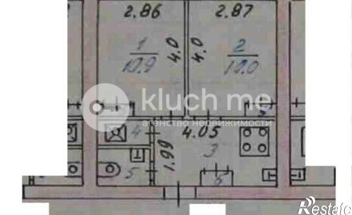 2-комн квартира Республика Татарстан (Татарстан), Казань, улица Мусина, 59Бк2
