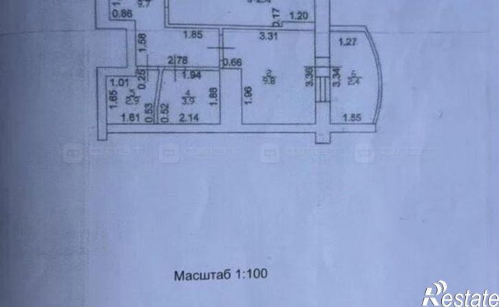 1-комн квартира Республика Татарстан (Татарстан), Казань, проспект Победы, 152/33