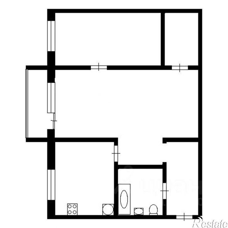 2-комн квартира Татарстан Респ, Зеленодольск, королева улица, 2