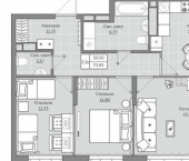 3-комн, 71кв м, этаж 10/19 Республика Татарстан (Татарстан), улица Ярышлар, 8