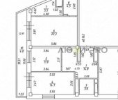 3-комн, 130кв м, этаж 25/25 пр-кт Чулман, 118