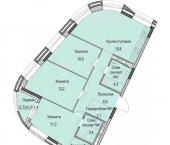 3-комн, 76 кв м, этаж 2/14 Казань, Фермское шоссе