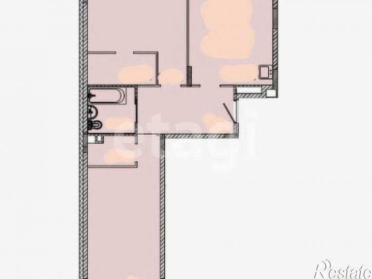 2-комн квартира Республика Татарстан (Татарстан), Казань, улица Генерала Ерина, 5Д