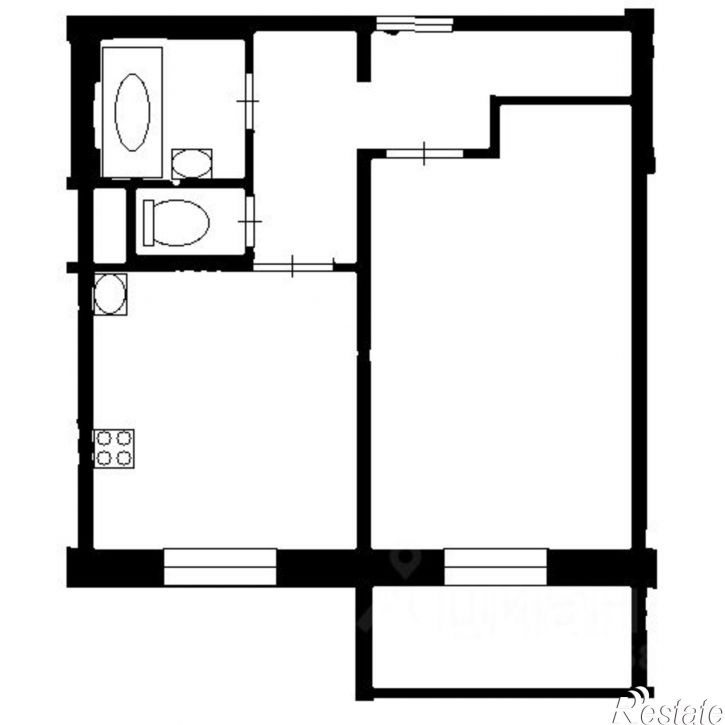 1-комн квартира Казань, улица Четаева, 66