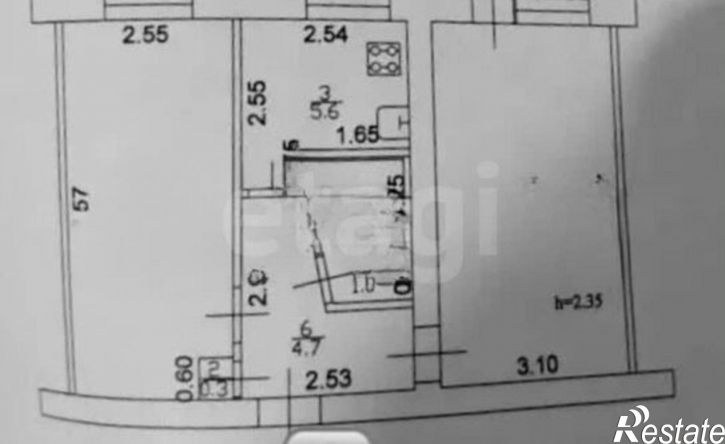 2-комн квартира Республика Татарстан (Татарстан), Казань, улица Химиков, 51