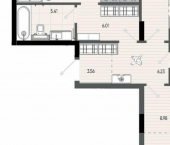 3-комн, 99 кв м, этаж 4/6 Республика Татарстан (Татарстан), Казань, ЖК Минтимер