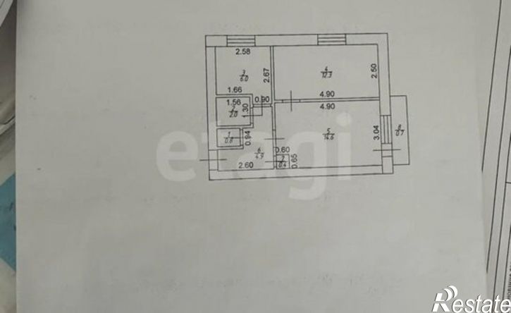 2-комн квартира Республика Татарстан (Татарстан), Бугульма, улица Михаила Калинина, 75