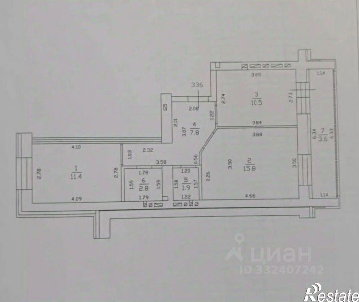 2-комн квартира ул. Азата Аббасова,  д. 8