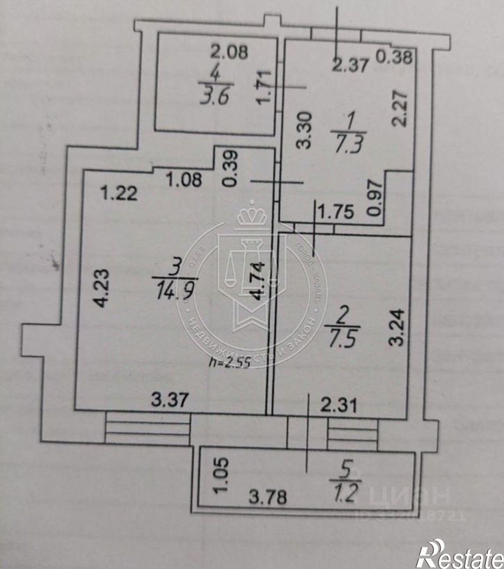 1-комн квартира Казань, Крутая ул, 2