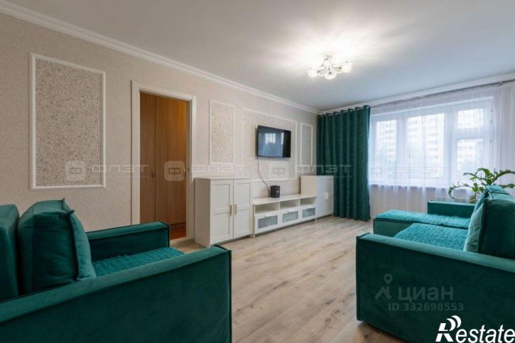 3-комн квартира Татарстан, Казань, Советский