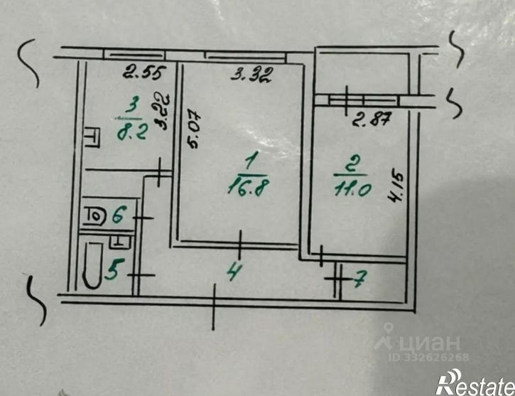 2-комн квартира ул Лесная, 1а,  д. 1а