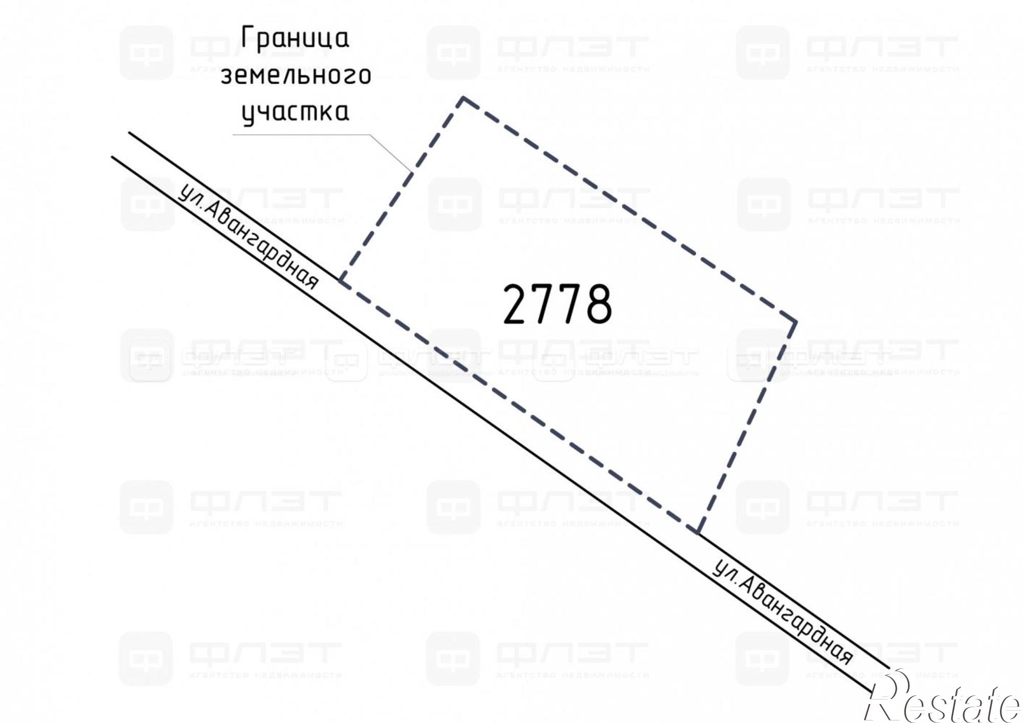 Купить землю, земельный участок за 1 860 000 рублей на ул. Авангардная, дом 1