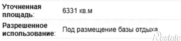 Земельный участок дом 1
