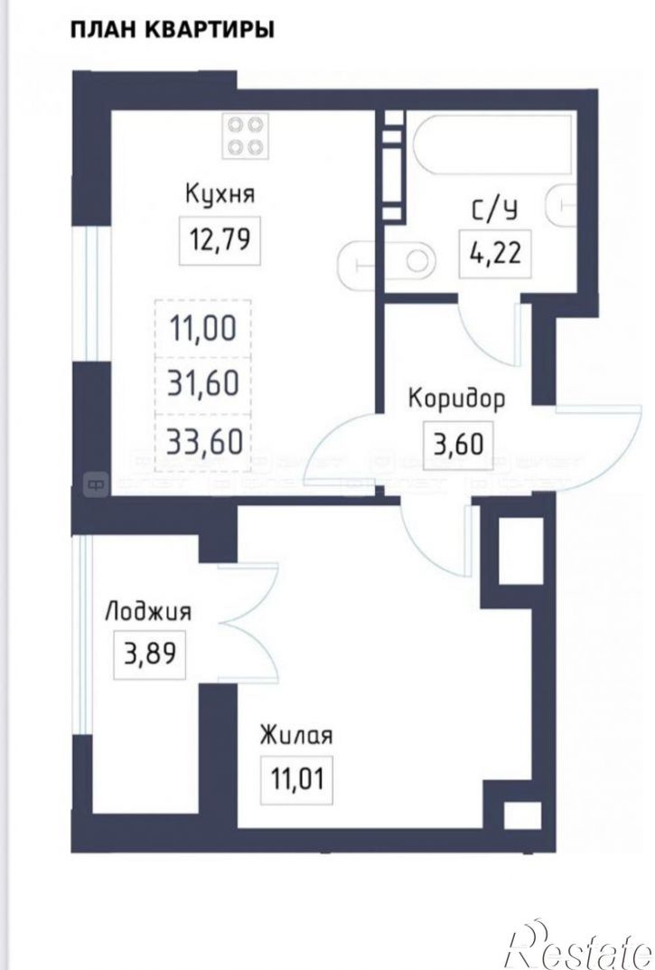 1-комн квартира в новом доме дом 18