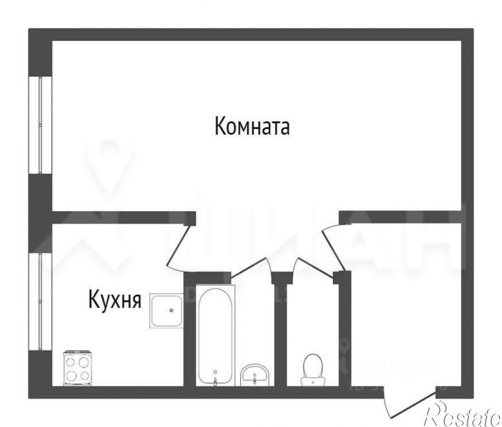 1-комн квартира пр-кт Строителей, 11,  д. 11