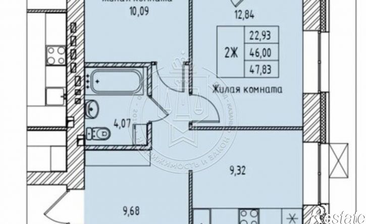2-комн квартира Республика Татарстан (Татарстан), Казань, улица Михаила Миля, 9
