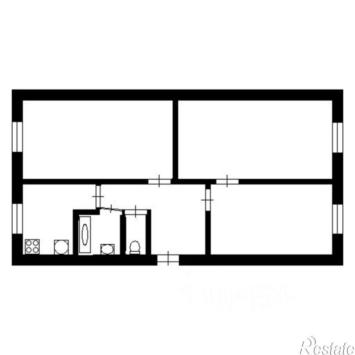 3-комн квартира ул Майская, 3,  д. 3