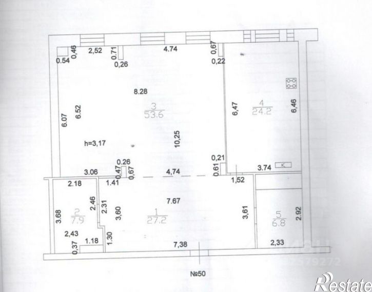 1-комн квартира Казань, улица Баумана, 9