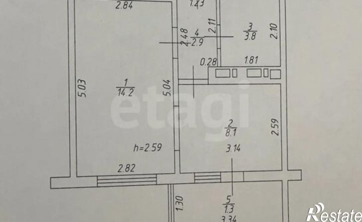 1-комн квартира Республика Татарстан (Татарстан), Казань, проспект Ильгама Шакирова, 5