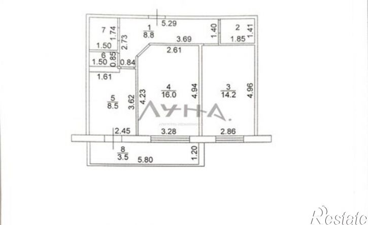 2-комн квартира Республика Татарстан (Татарстан), Набережные Челны, улица Аделя Кутуя, 8
