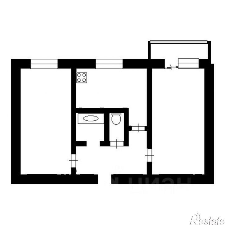 2-комн квартира Казань, улица Восход, 16
