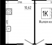 1-комн, 35 кв м, этаж 9/23 ул Аделя Кутуя, 181