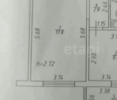 1-комн, 34кв м, этаж 4/16 Республика Татарстан (Татарстан), проспект Ильгама Шакирова, 24