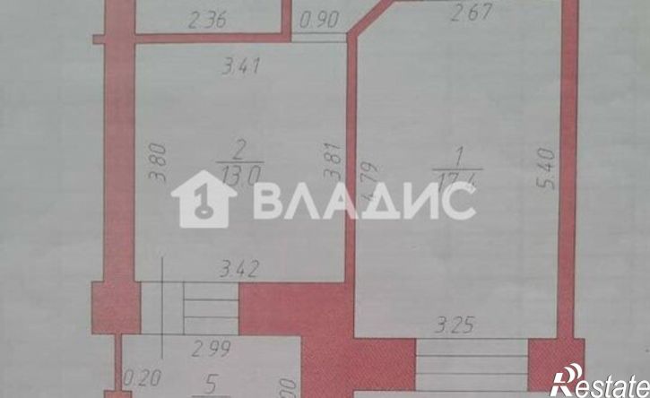 1-комн квартира Республика Татарстан (Татарстан), Казань, улица Сибгата Хакима, 35
