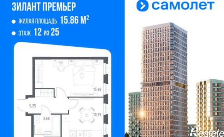 1-комн квартира в новом доме Республика Татарстан (Татарстан), Казань, Советский район, жилой массив Дальний, улица Крыло