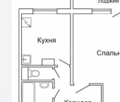 1-комн, 44кв м, этаж 24/25 Республика Татарстан (Татарстан), Казань, Бирюзовая улица, 1