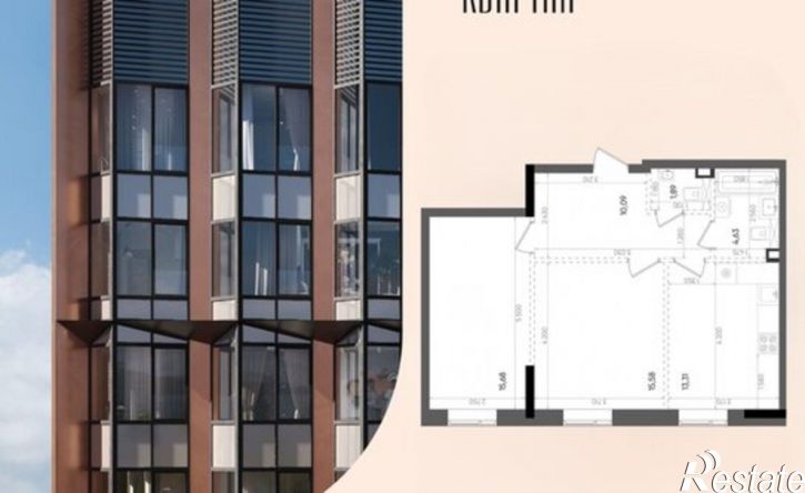 2-комн квартира в новом доме Республика Татарстан (Татарстан), Казань, Вознесенский тракт, 147