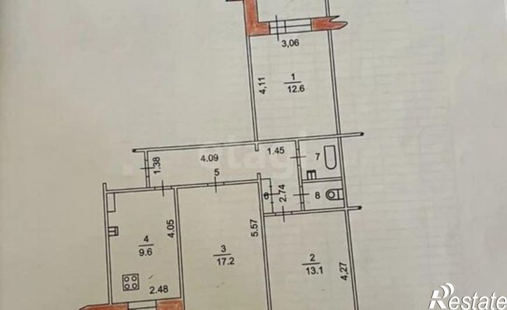 3-комн квартира Республика Татарстан (Татарстан), Казань, улица Лукина, 11к2