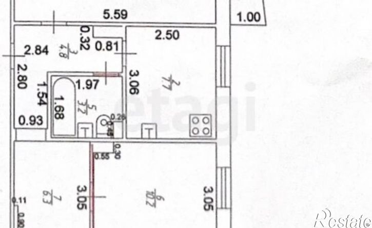 2-комн квартира Республика Татарстан (Татарстан), Казань, улица Лукина, 11к1