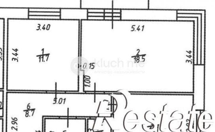 2-комн квартира улица Гаврилова, 7 к1,  д. 7 к1