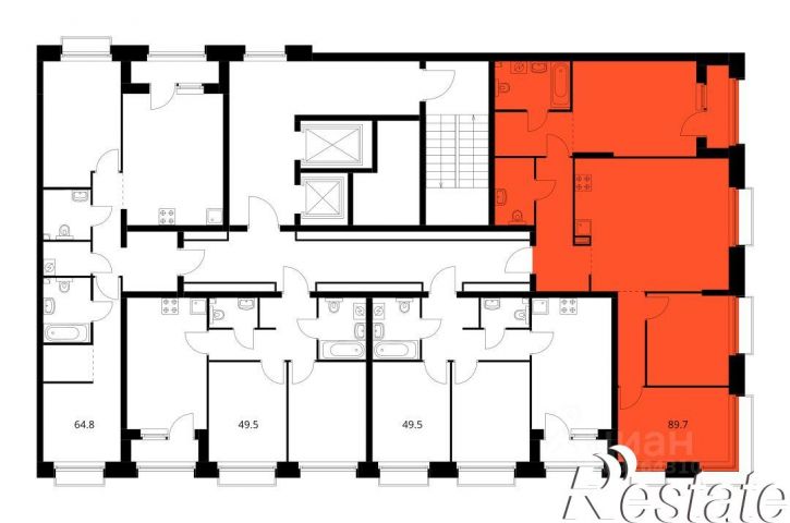 3-комн квартира в новом доме проезд Владимира Шнеппа, 5 к2,  д. 5 к2