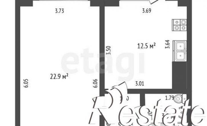 1-комн квартира проспект Сююмбике, 40 бл11,  д. 40 бл11