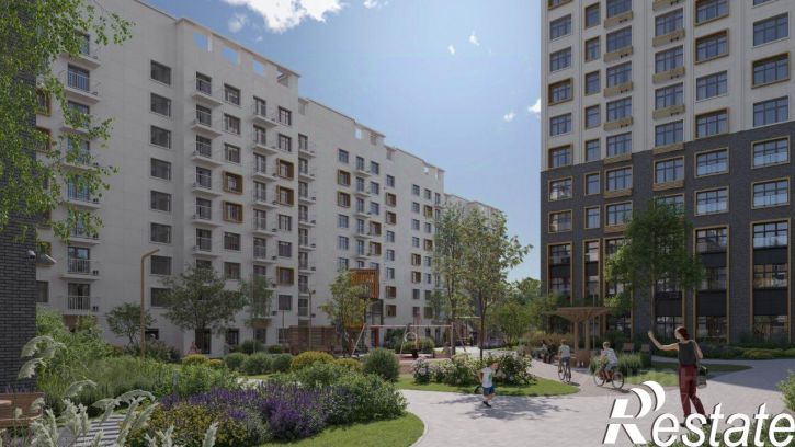 1-комн квартира в новом доме Клубная улица, 9А,  д. 9А