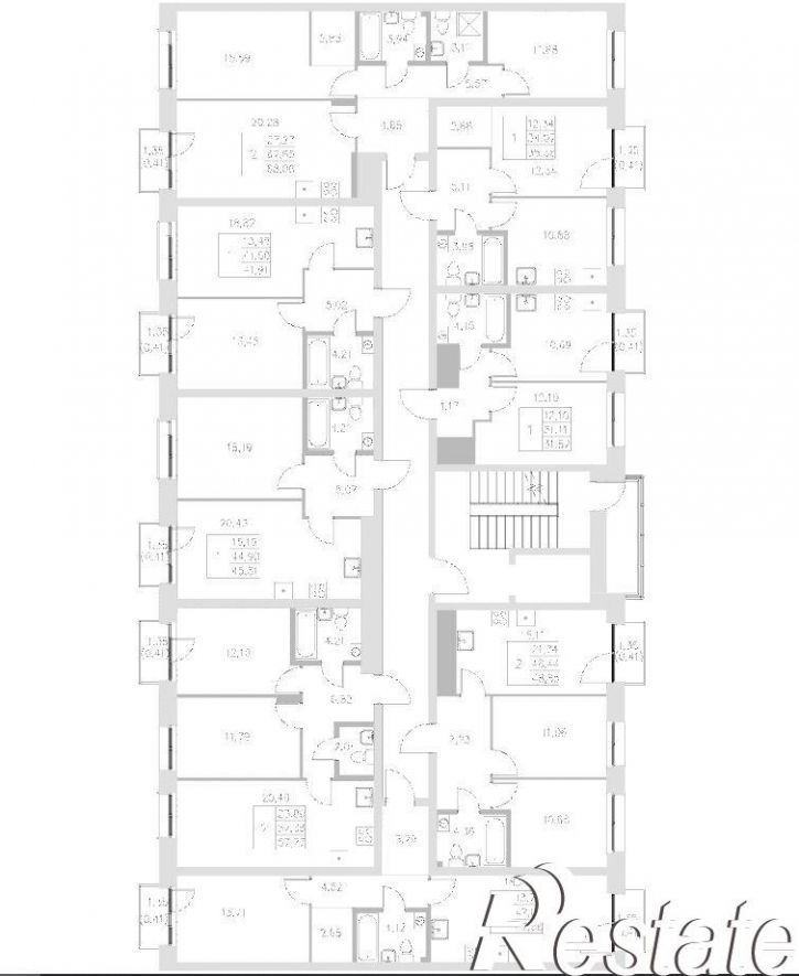 1-комн квартира в новом доме Адмиралтейская улица, 2,  д. 2