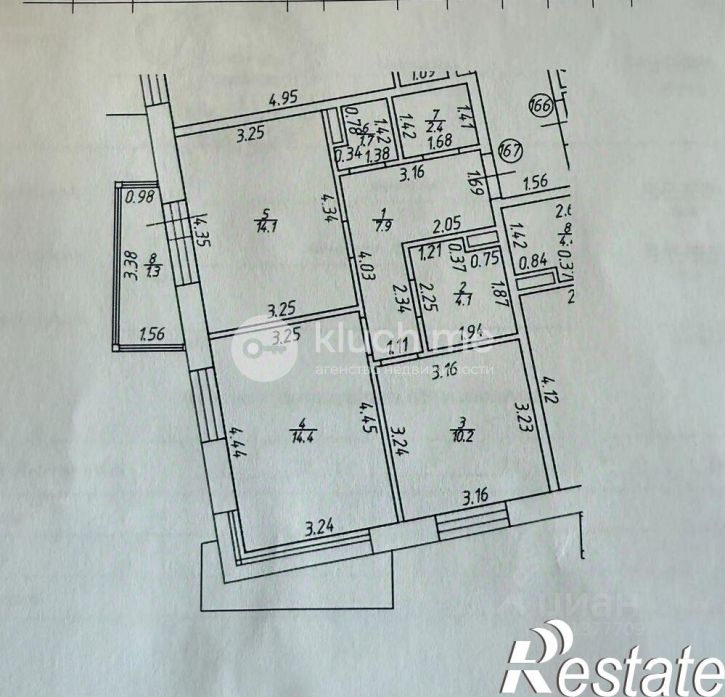 2-комн квартира улица Гаврилова, 7 к2,  д. 7 к2