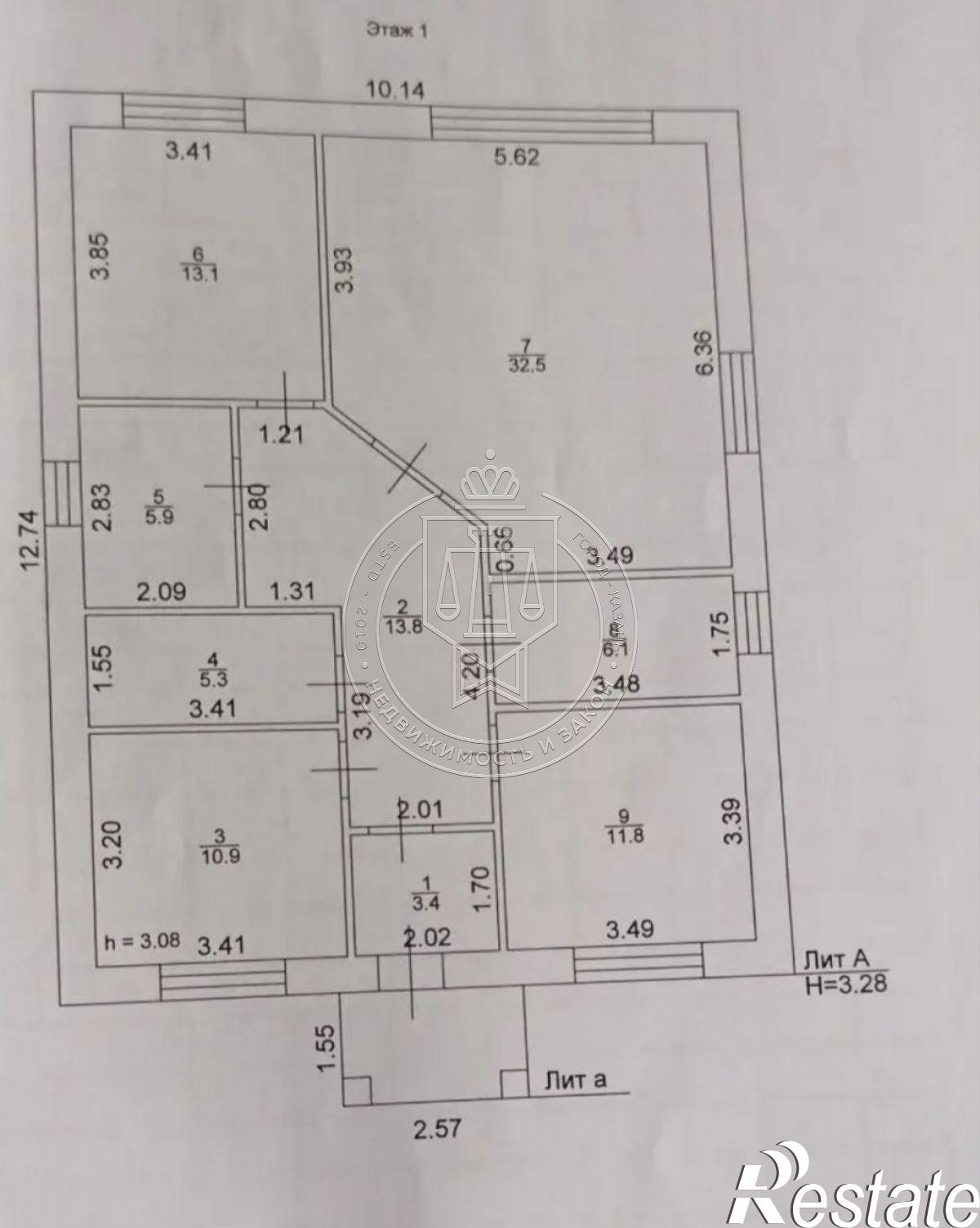Купить дачу, дом, коттедж за 9 990 000 рублей на Ромашковая ул, 1