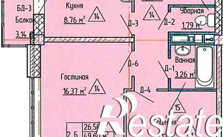 2-комн квартира улица Раскольникова, 16Б,  д. 16Б